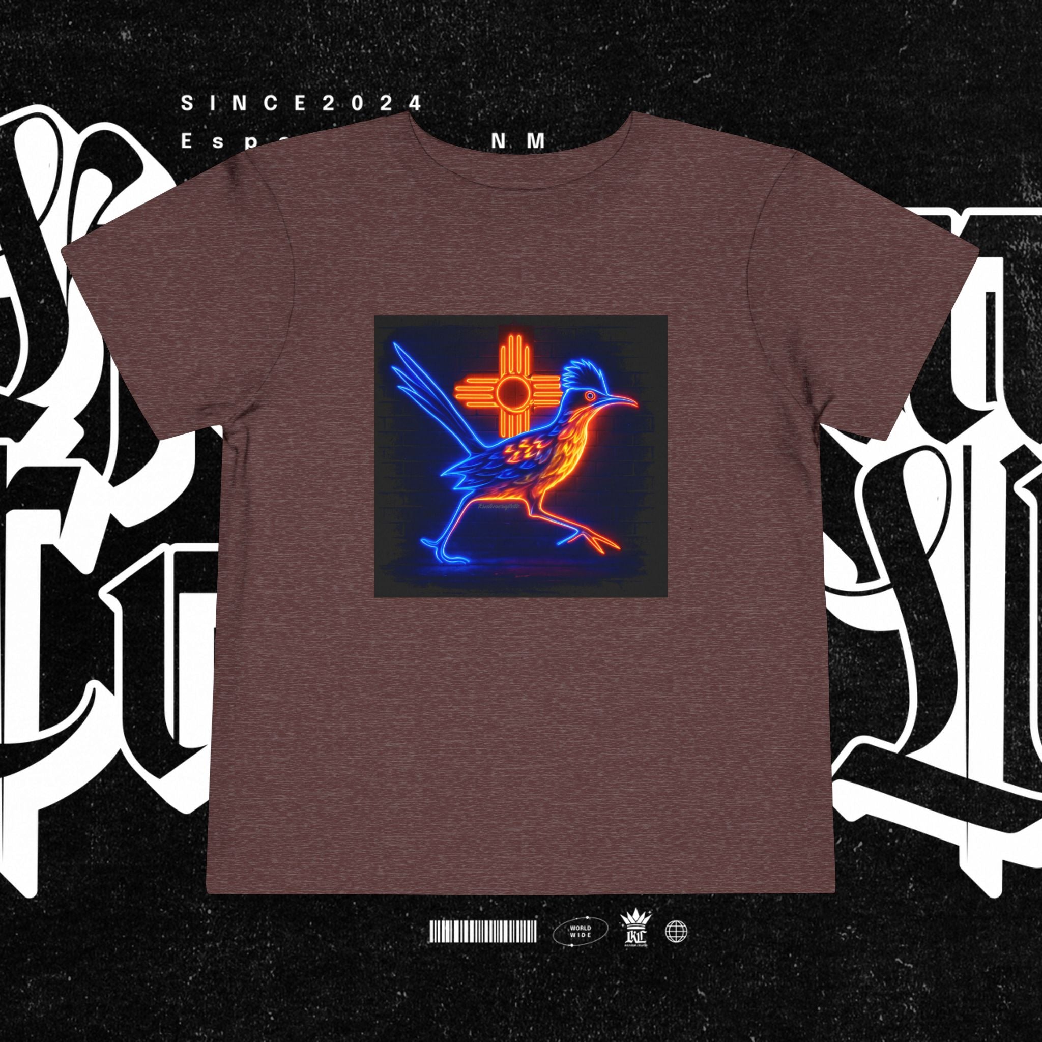 Neon Roadrunner New Mexico - Toddler Tee
