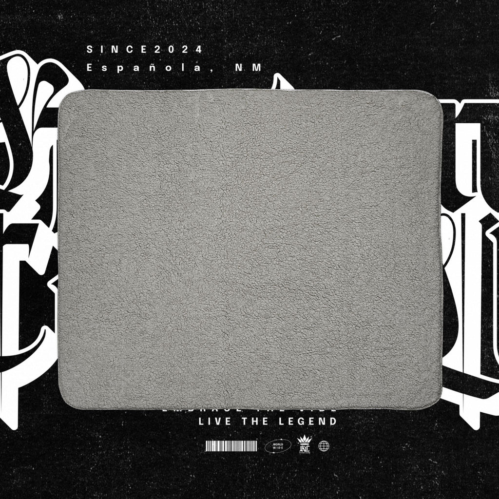 Virgen de Guadalupe Fleece Sherpa Blanket