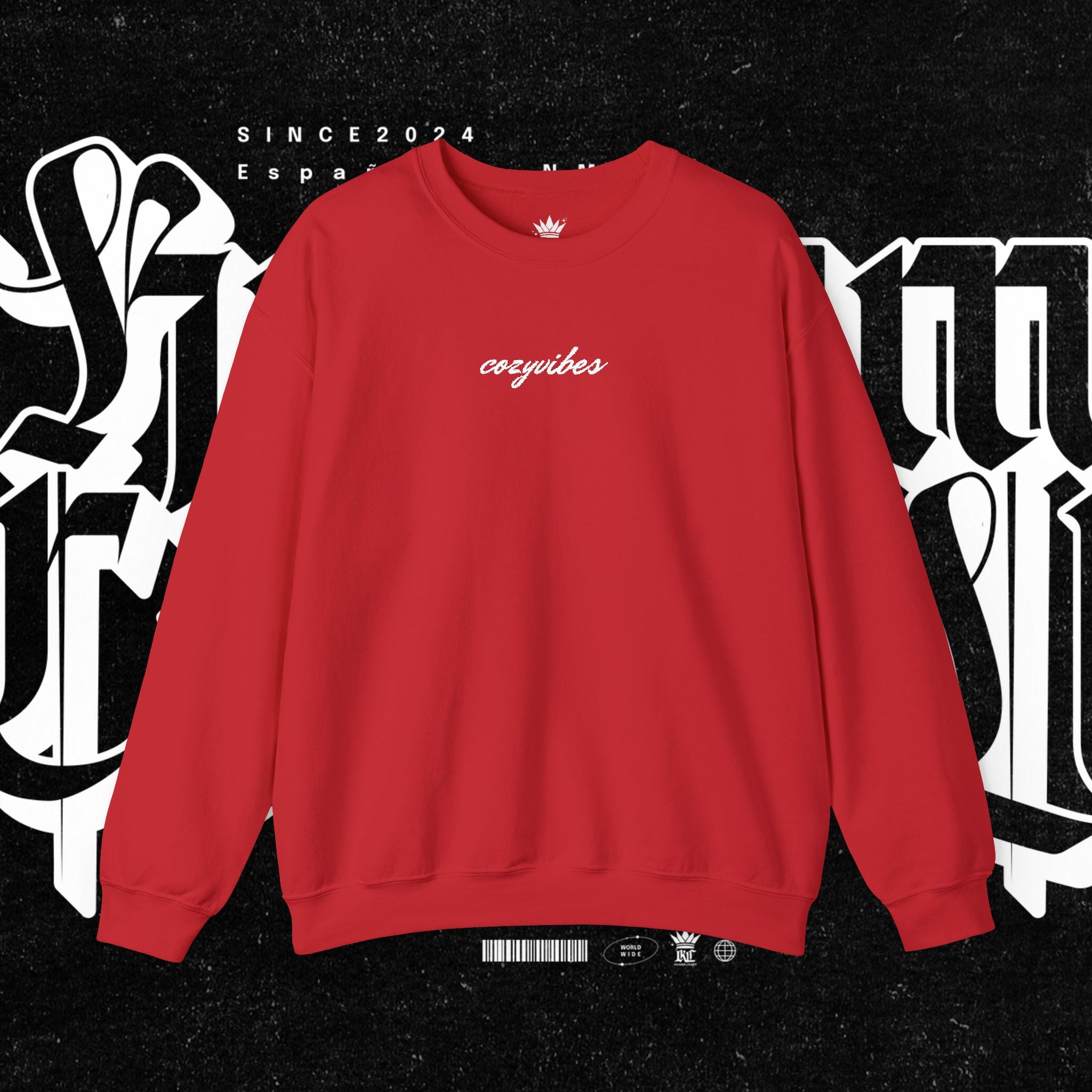 Cozy Vibes Embroidery Sweatshirt