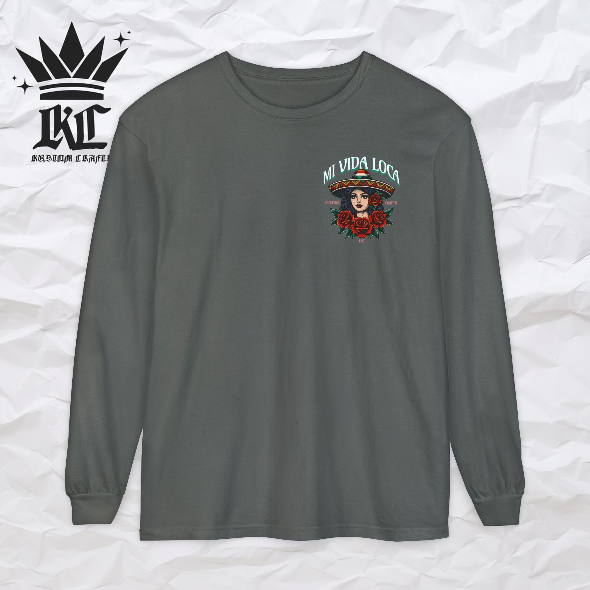 Mi Vida Loca - Long Sleeve T-Shirt (BACK PRINT)