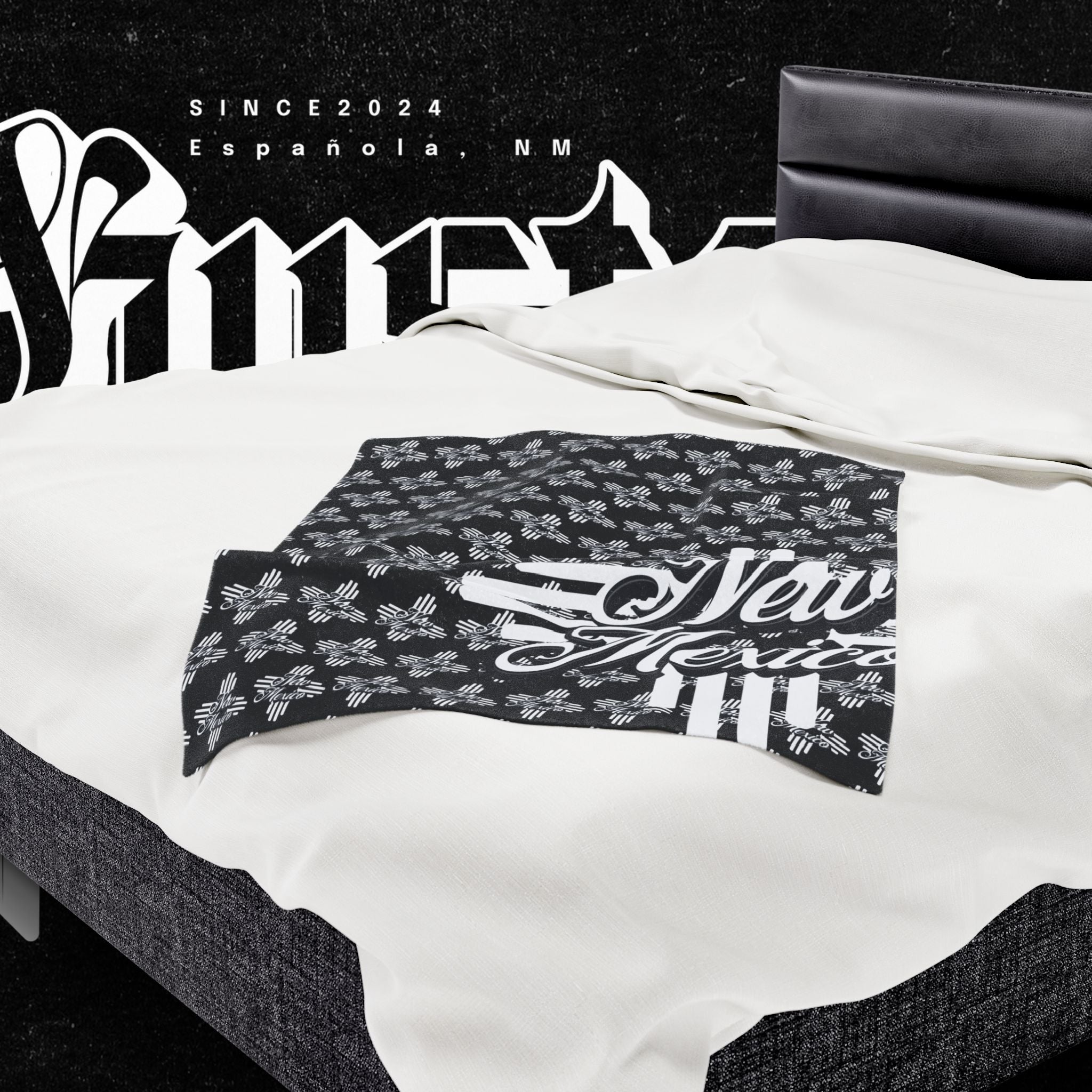 New Mexico Velveteen Plush Blanket