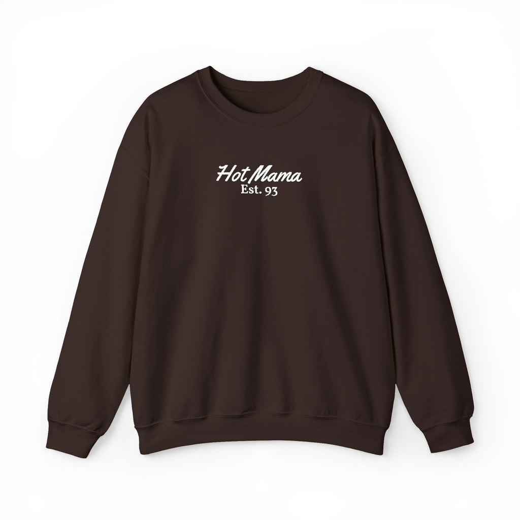 Hot Mama - Personalized Embroidery Crewneck Sweatshirt