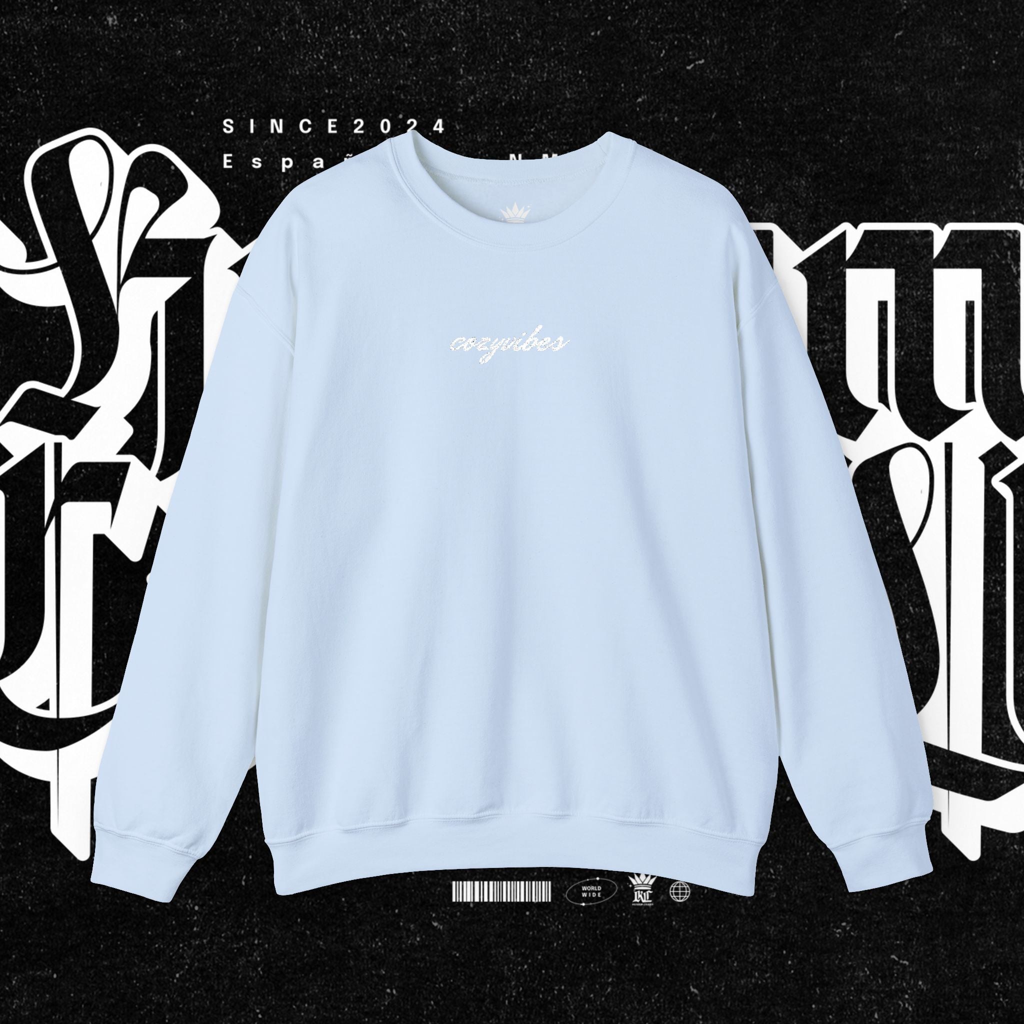 Cozy Vibes Embroidery Sweatshirt