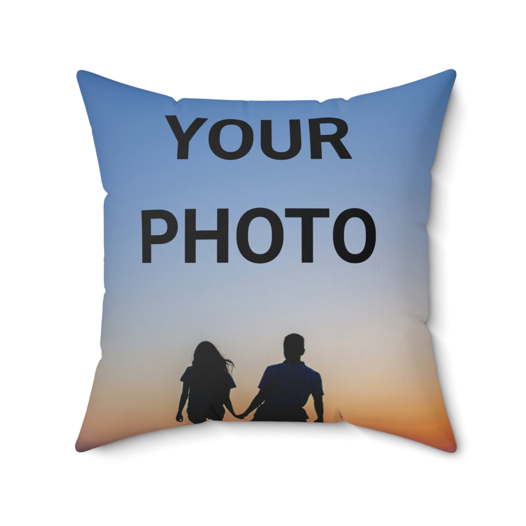 Custom Photo Throw Pillow — Personalized Pillow