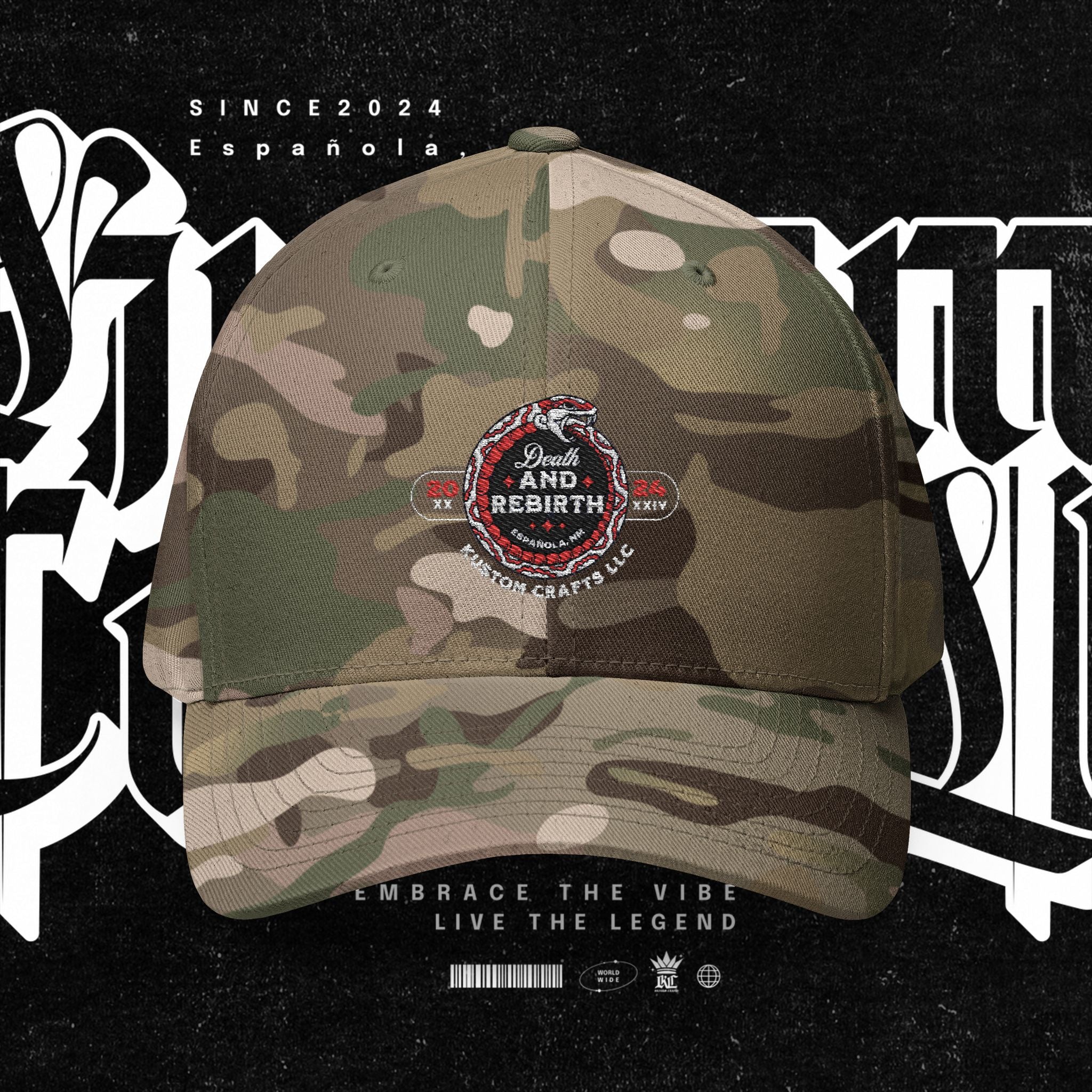 Death and Rebirth - Embroidered Cap