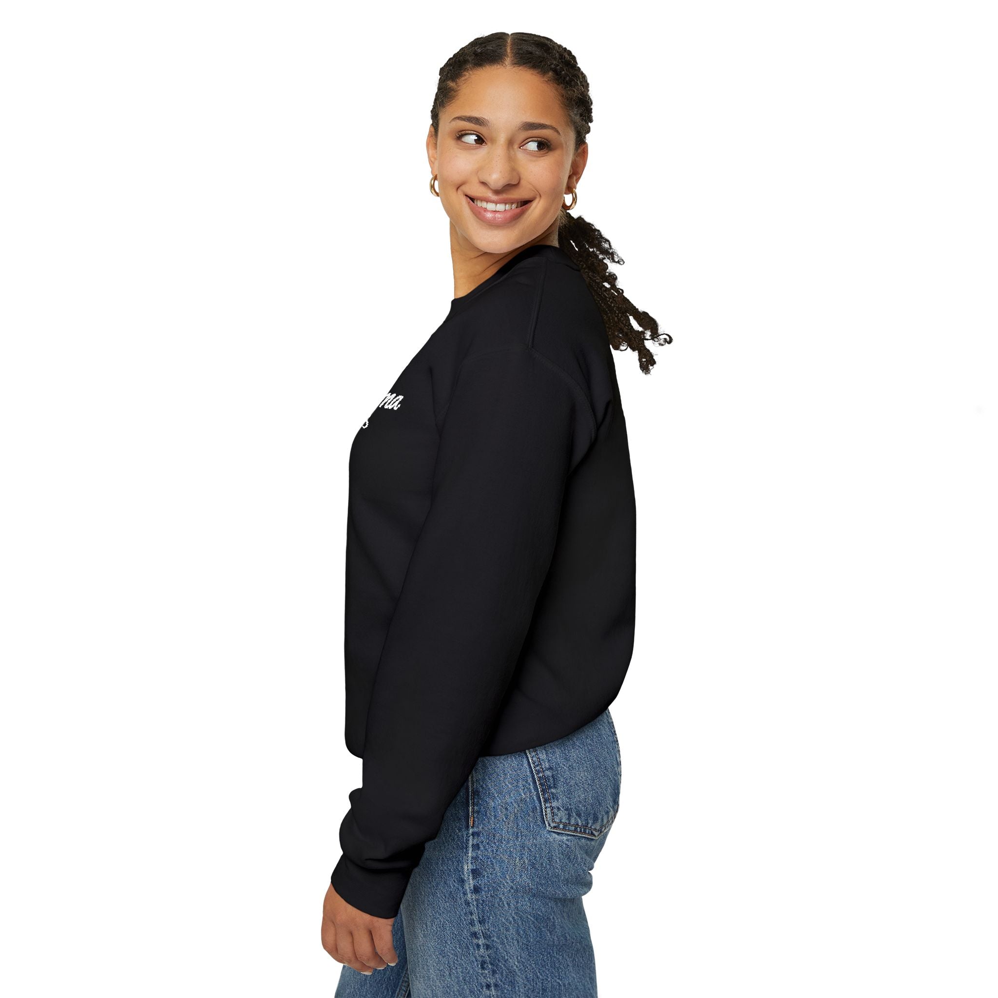 Hot Mama - Personalized Embroidery Crewneck Sweatshirt