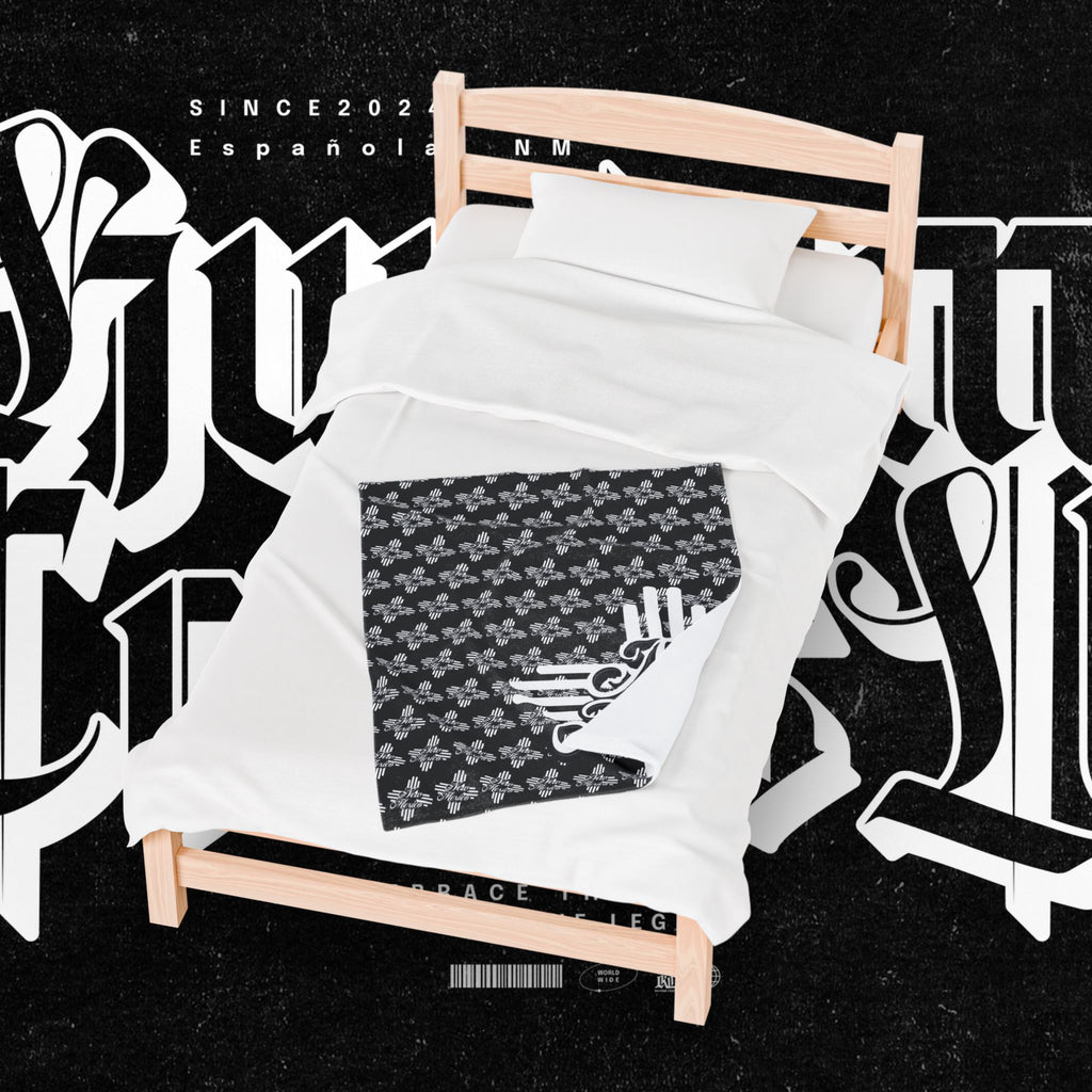 New Mexico Velveteen Plush Blanket