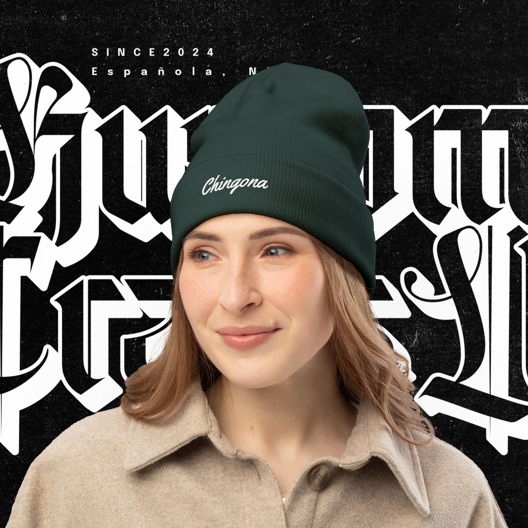 Chingona - Embroidery Beanie