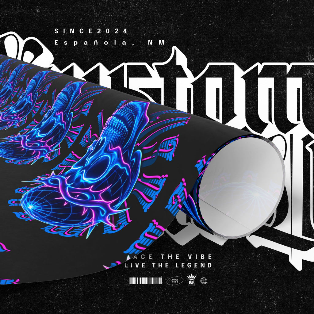 Neon Crown of Thorns — Wrapping Paper