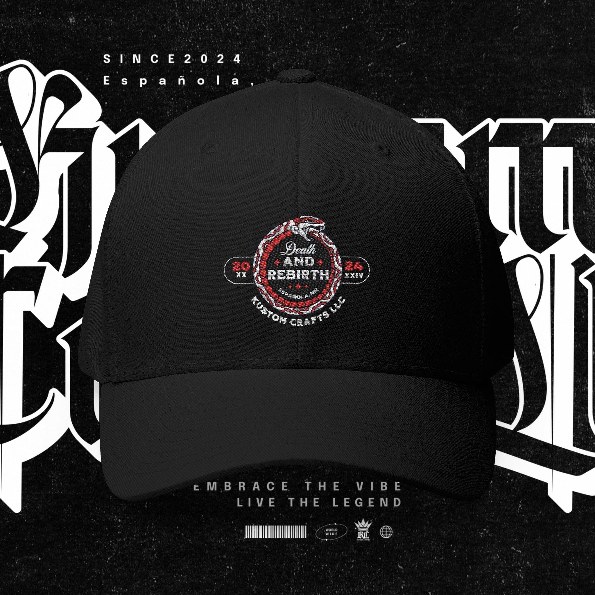 Death and Rebirth - Embroidered Cap