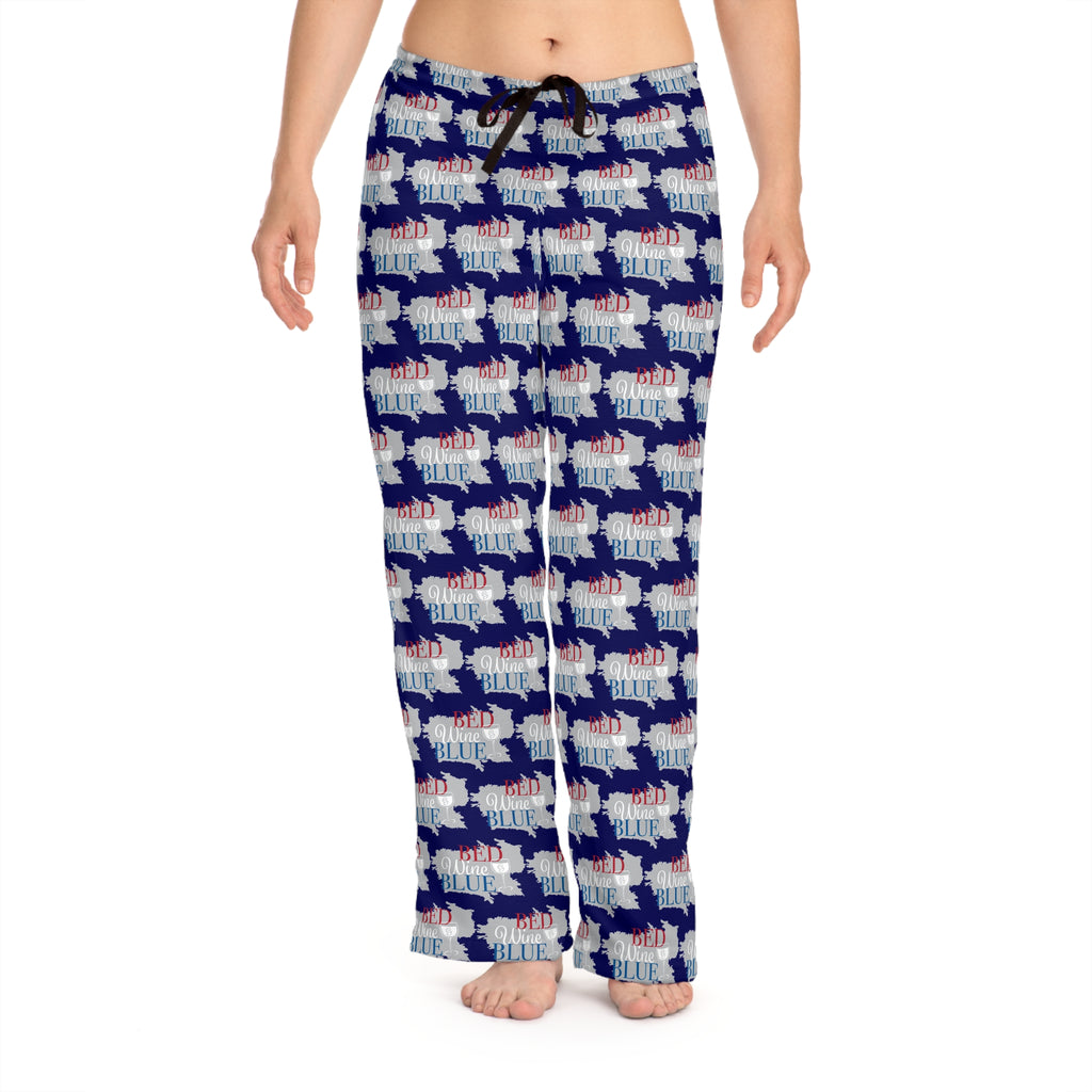Bed Wine Blue - Pajama Pants