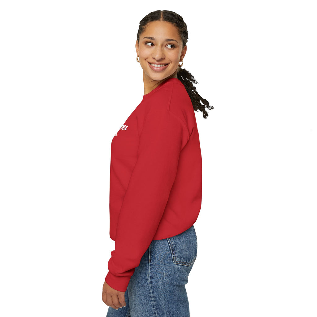 Hot Mama - Personalized Embroidery Crewneck Sweatshirt
