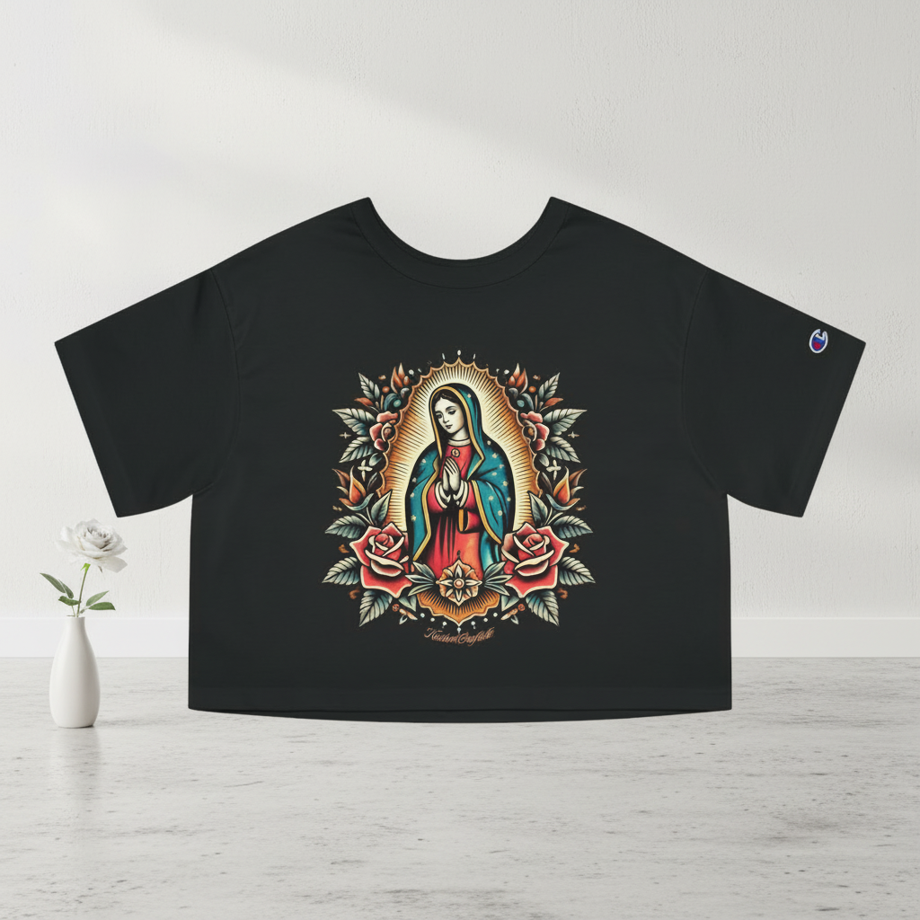 Virgen De Guadalupe - Cropped Tee