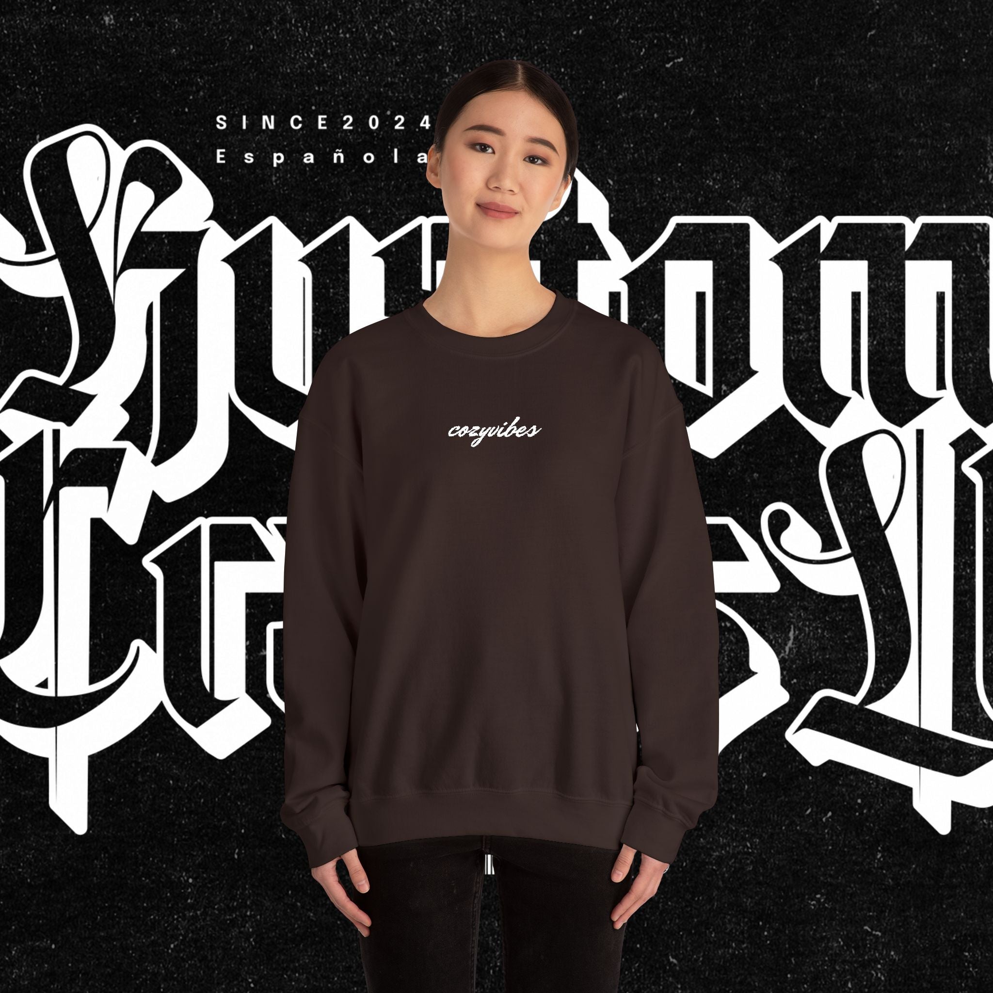 Cozy Vibes Embroidery Sweatshirt