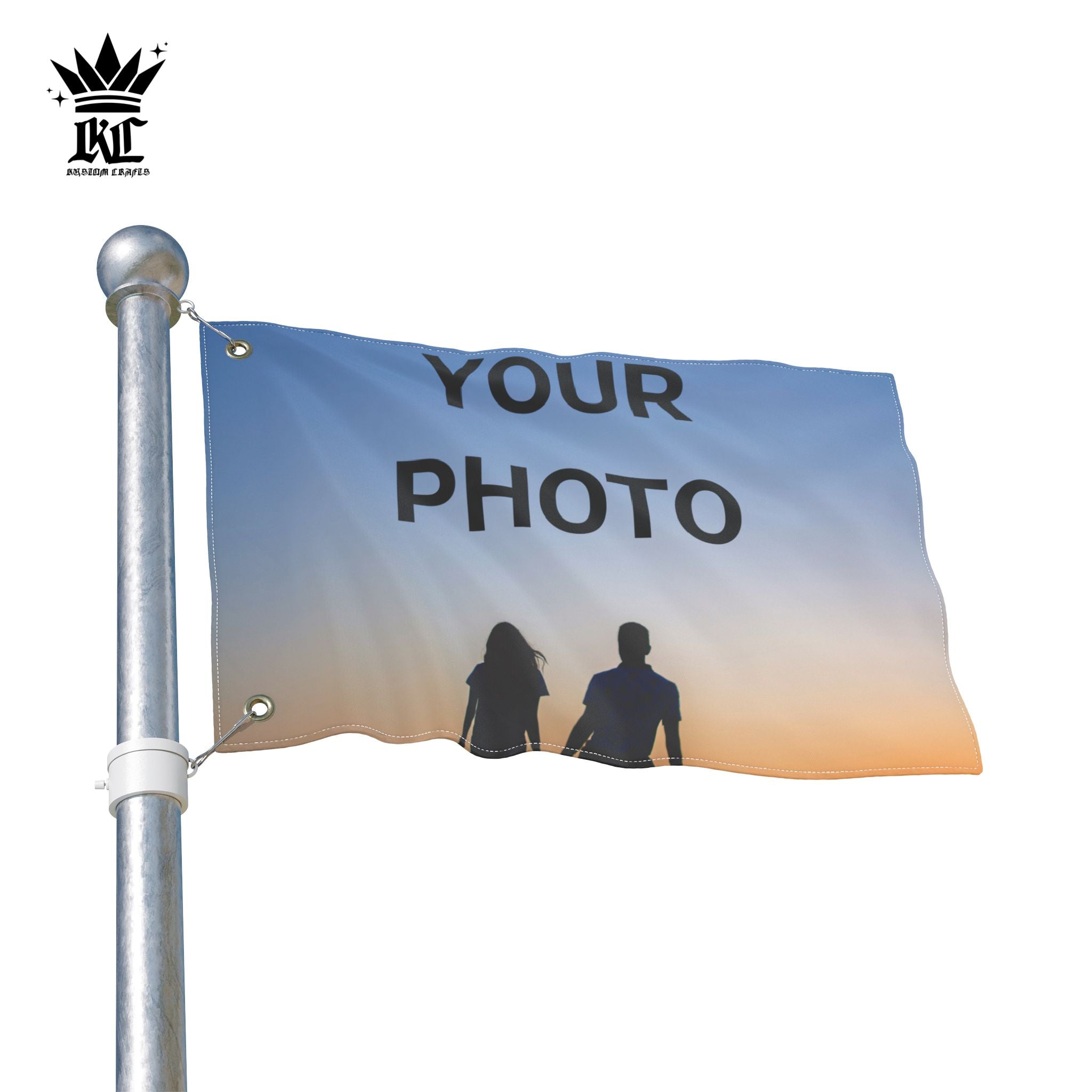 Custom Double-Sided Photo Flag – Personalized