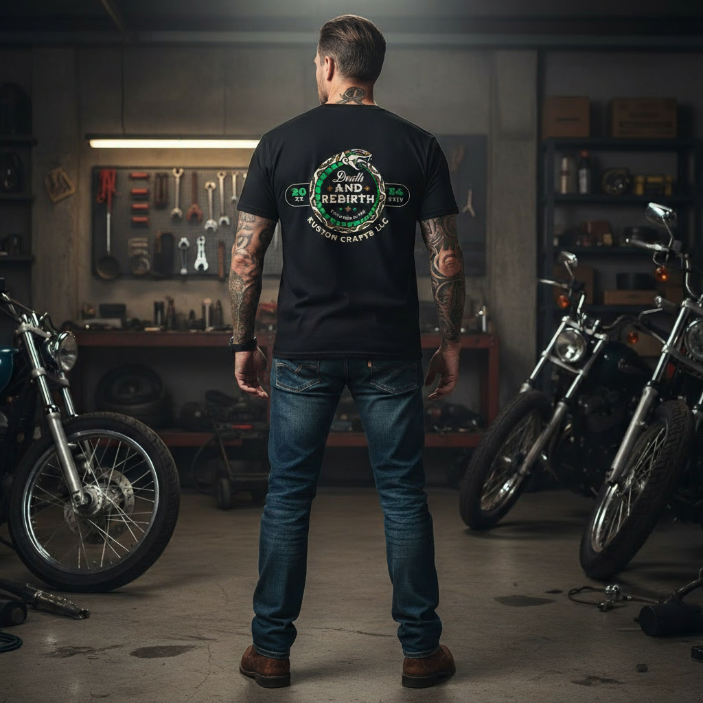 Death and Rebirth Snake Graphic Tee