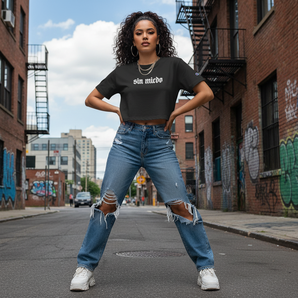 Sin Miedo Cropped T-Shirt — Women's Champion Heritage