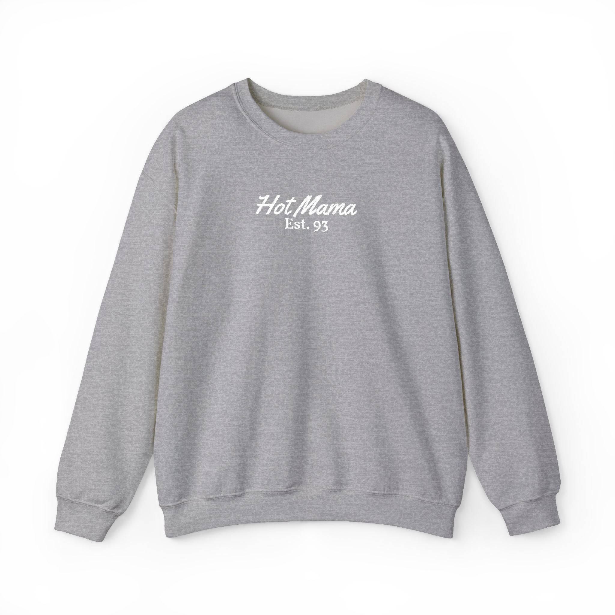 Hot Mama - Personalized Embroidery Crewneck Sweatshirt