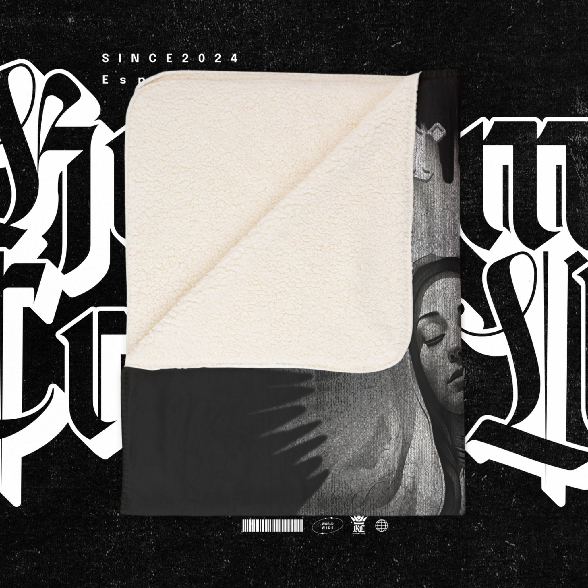 Our Lady of Guadalupe - Fleece Sherpa Blanket