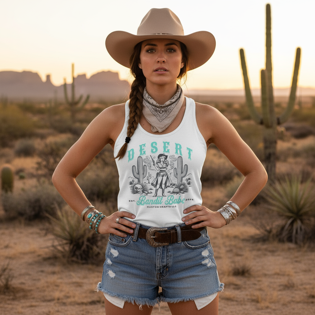 Desert Bandit Babe - Racerback Tank