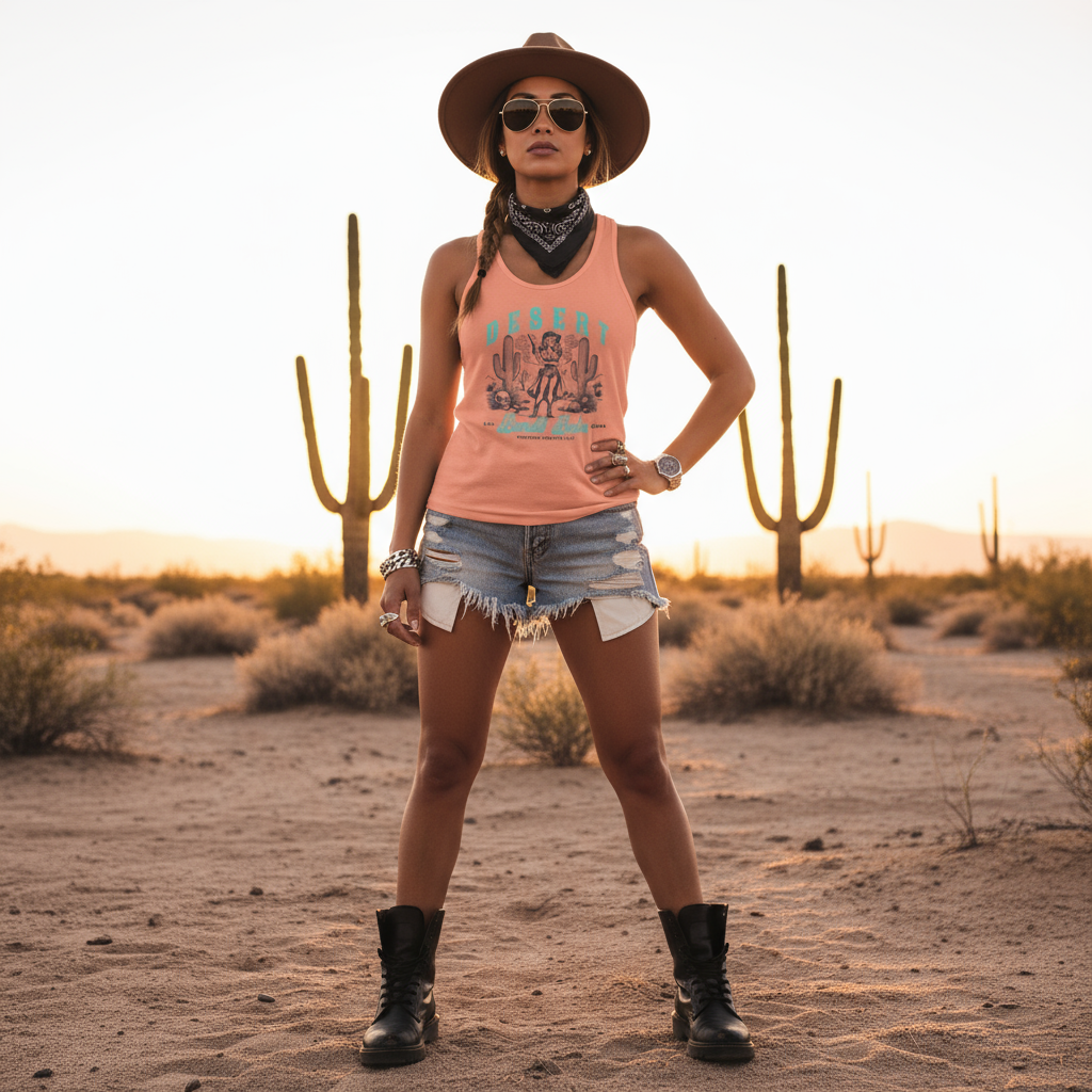 Desert Bandit Babe - Racerback Tank