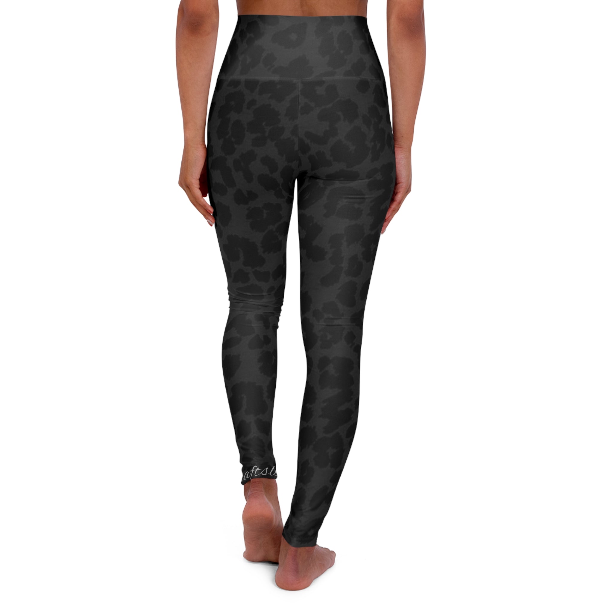 Black Cheetah - High Waisted Yoga Leggings
