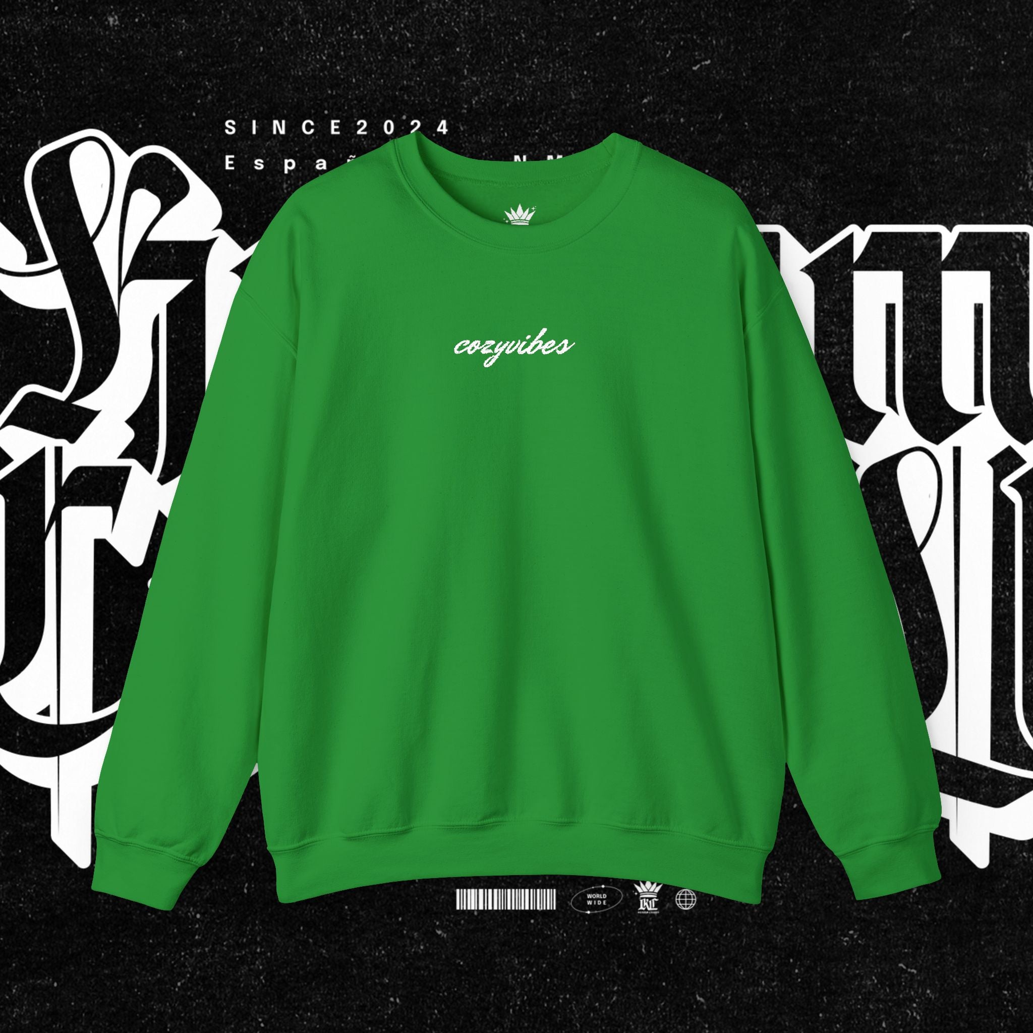 Cozy Vibes Embroidery Sweatshirt