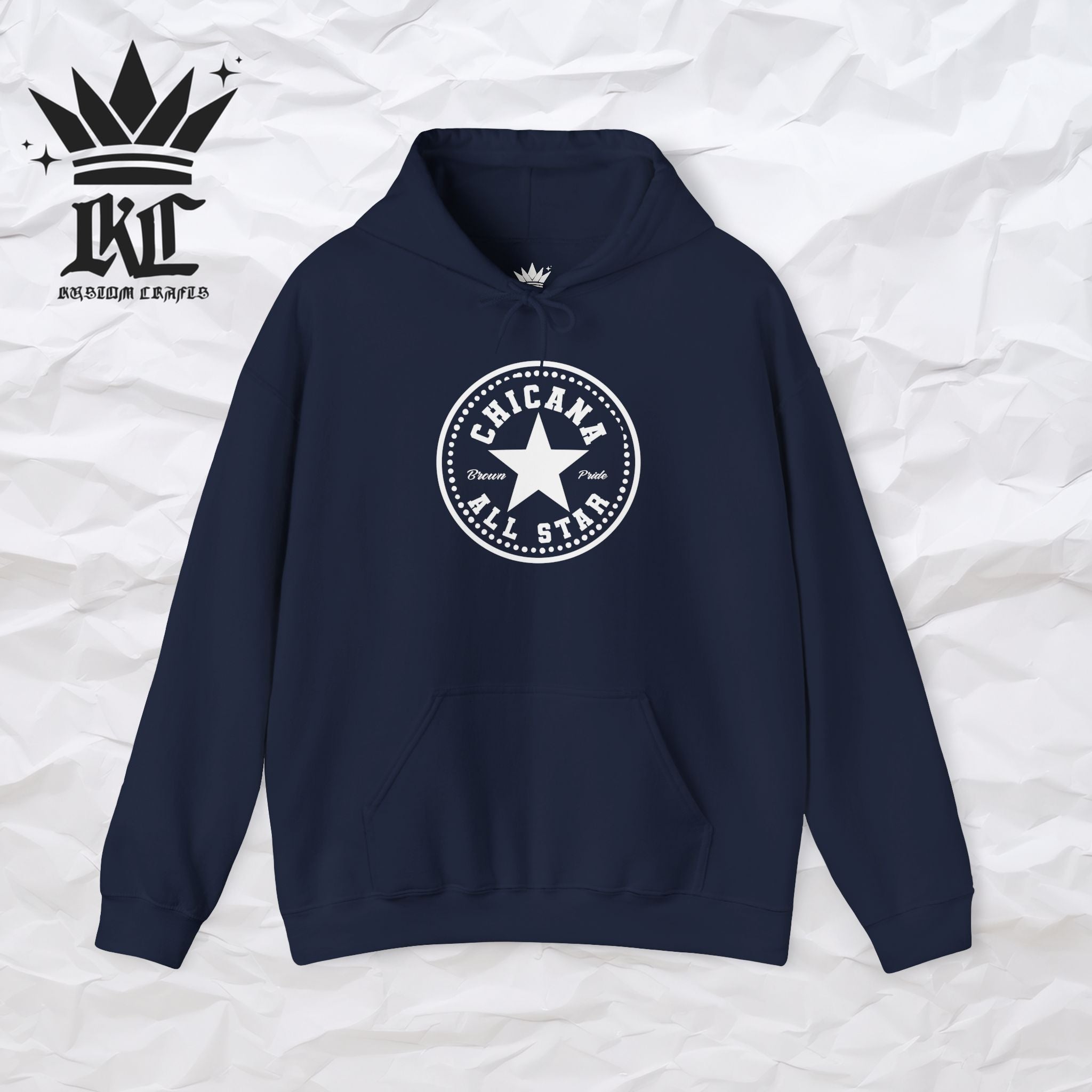 Chicana All Star Hoodie — Vintage Latina Pride Sweatshirt