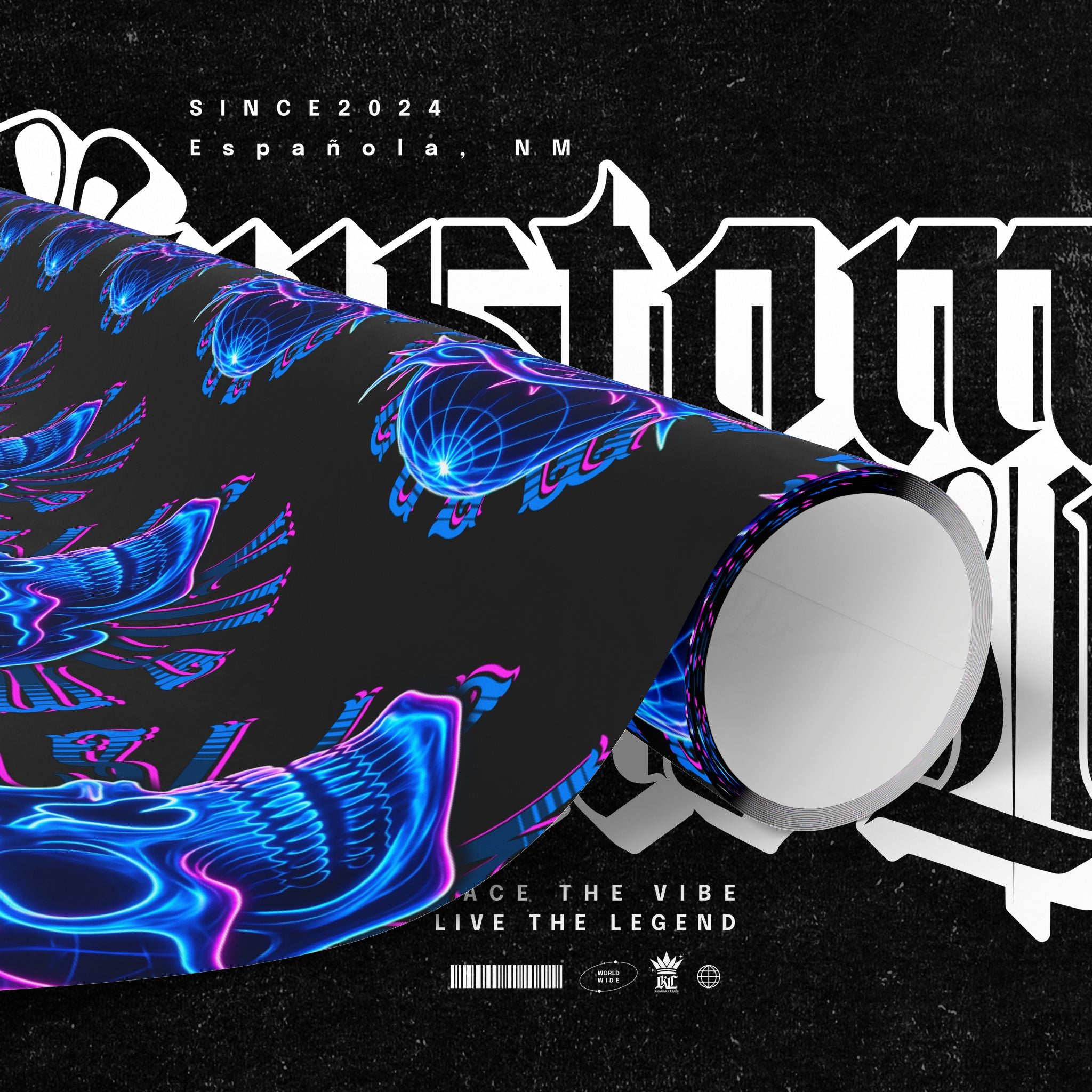 Neon Crown of Thorns — Wrapping Paper