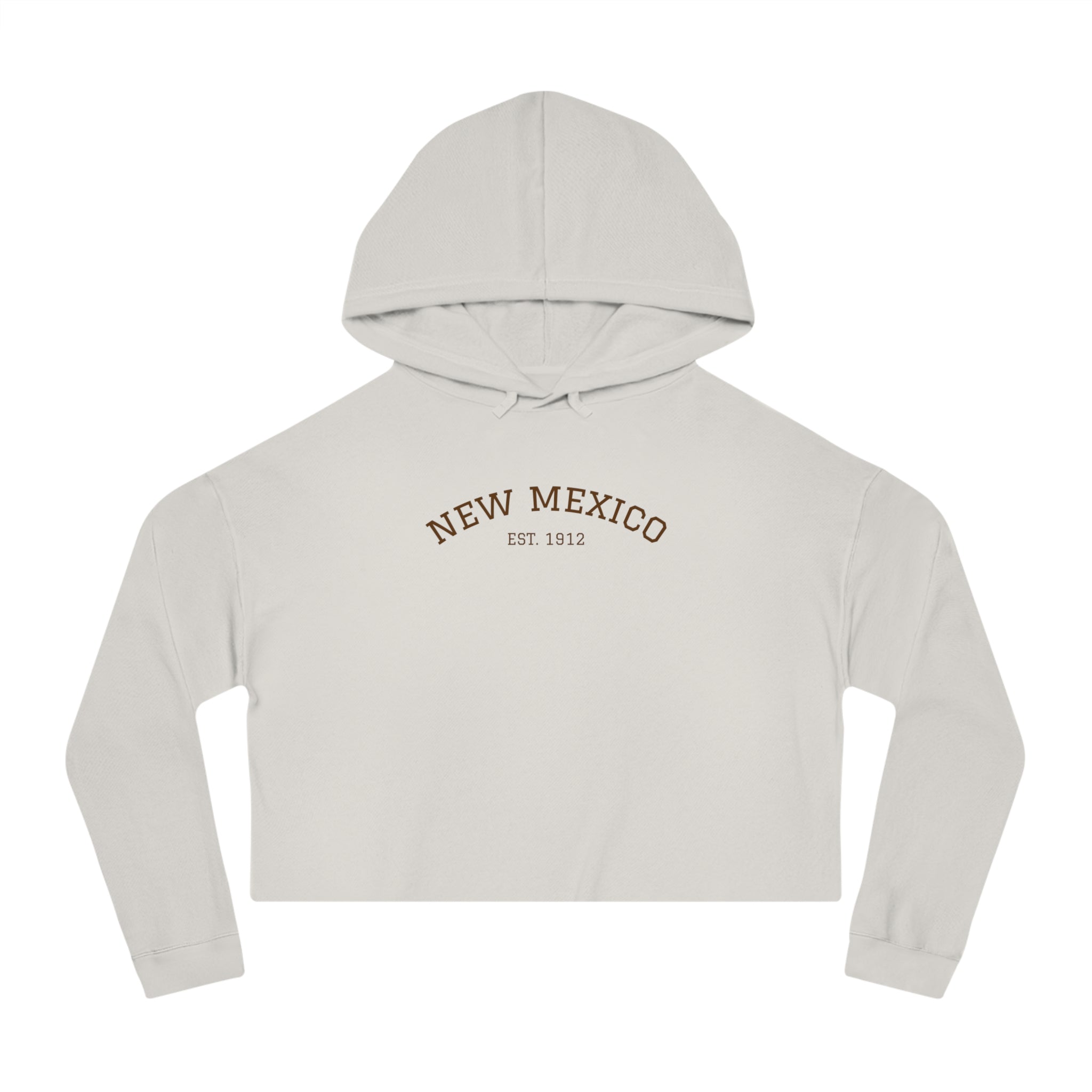 New Mexico Cropped Women's Hooded Sweatshirt