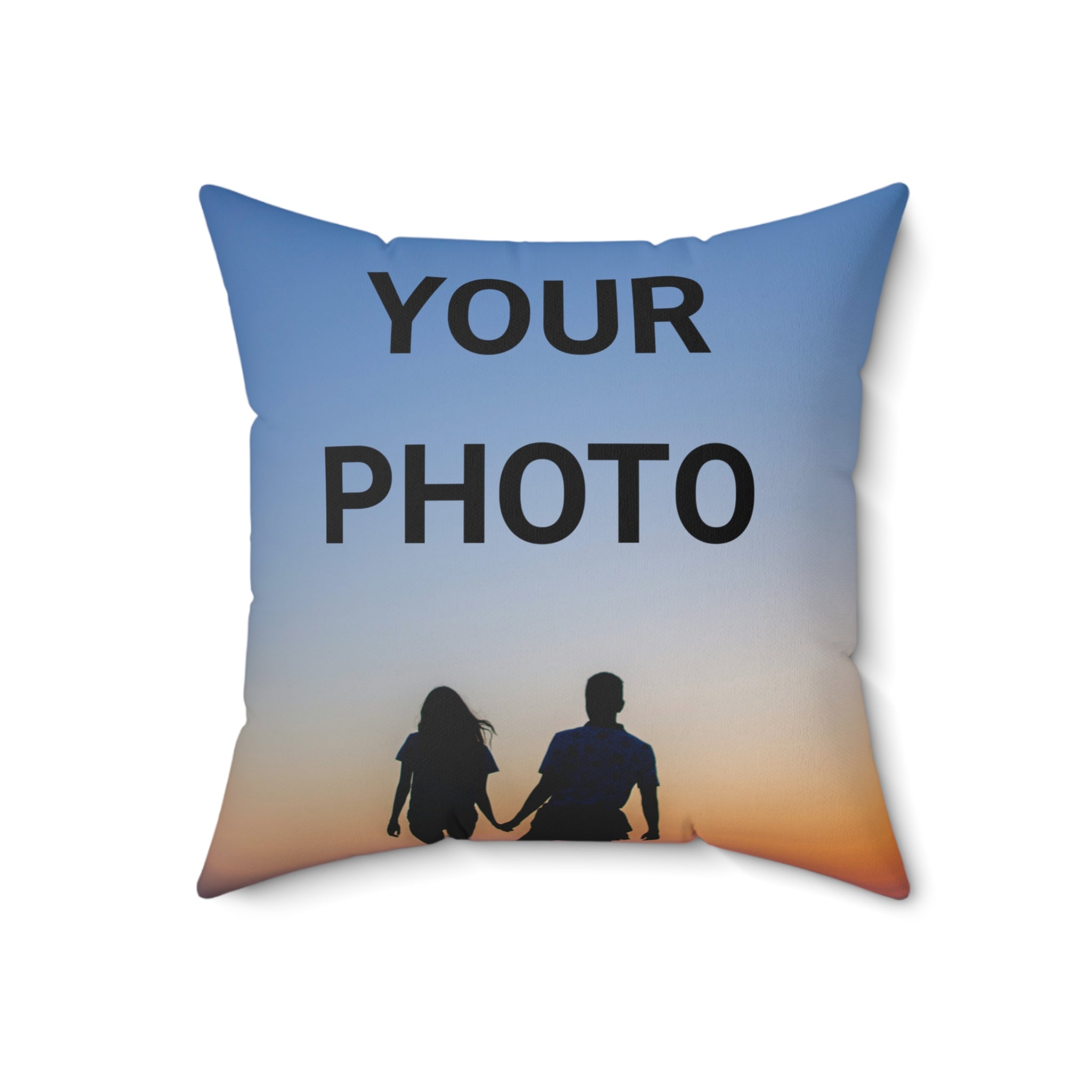 Custom Photo Throw Pillow — Personalized Pillow