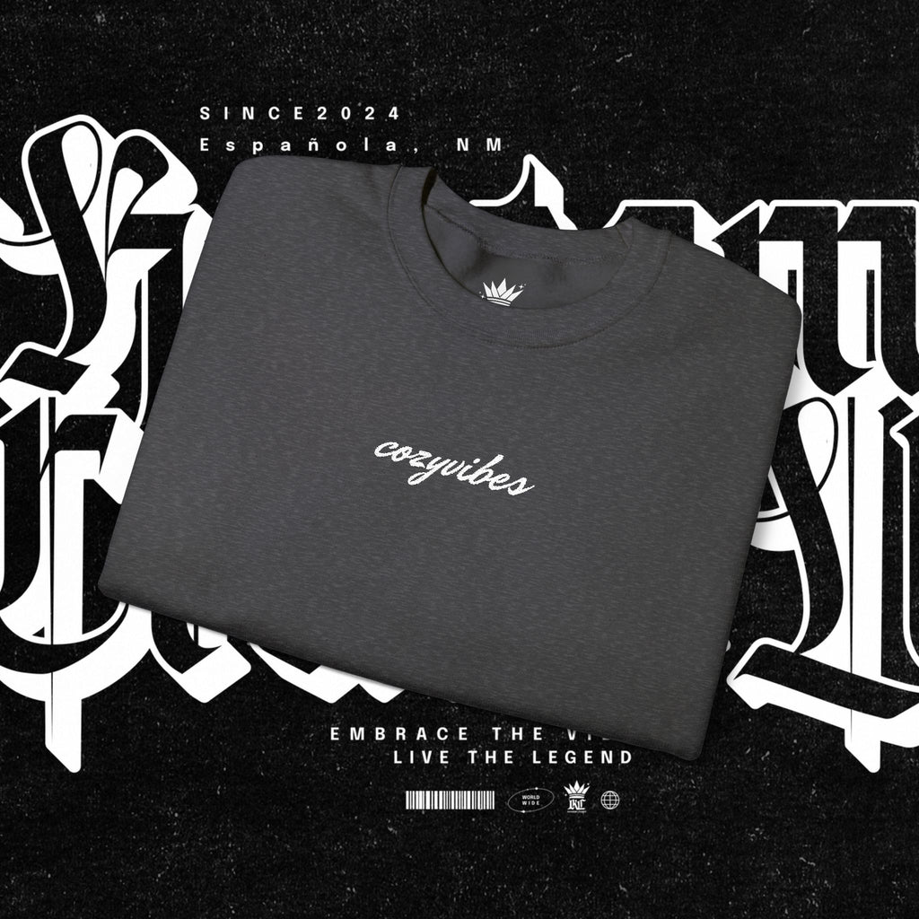 Cozy Vibes Embroidery Sweatshirt