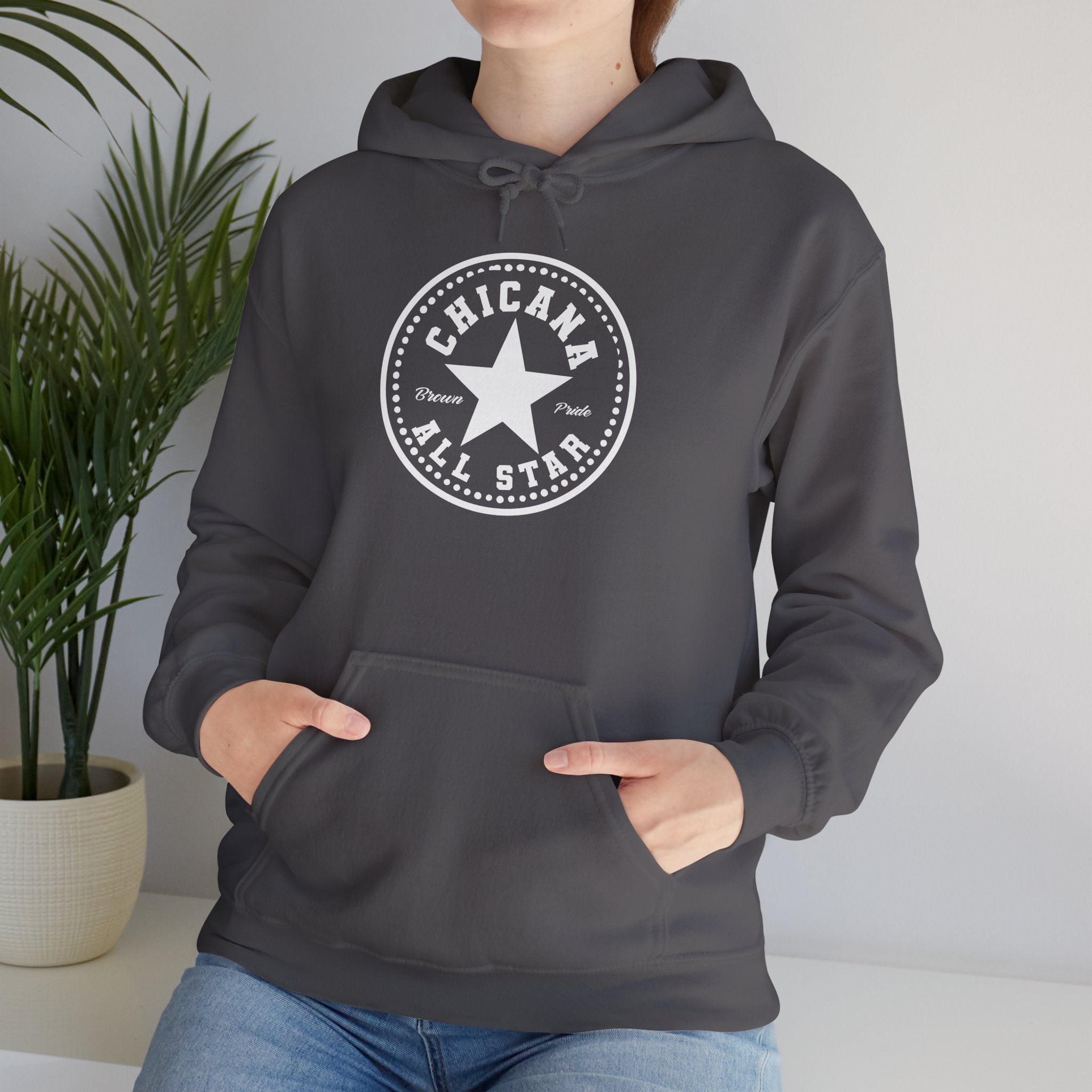 Chicana All Star Hoodie — Vintage Latina Pride Sweatshirt