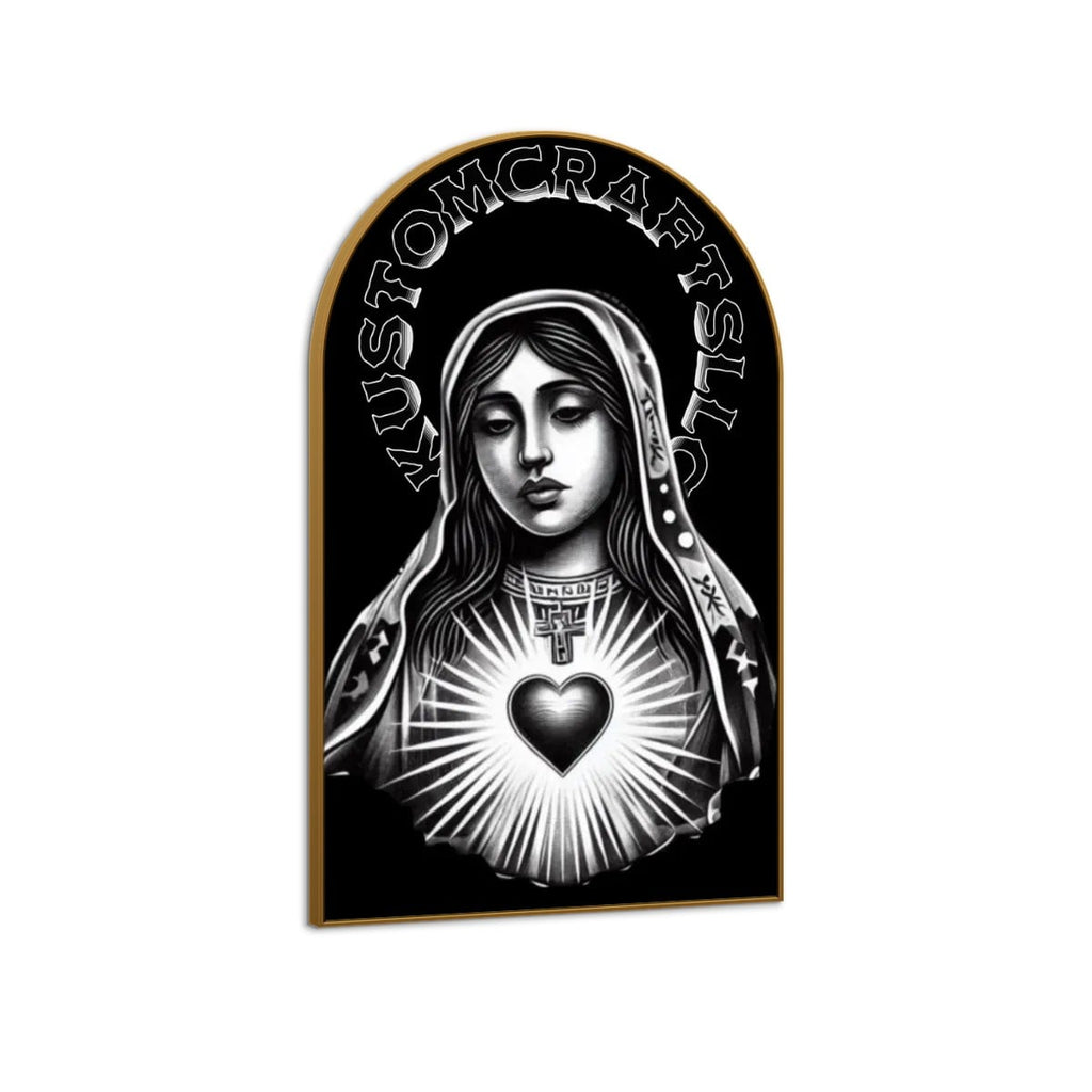 Urban Virgen De Guadalupe - Arched Canvas Print