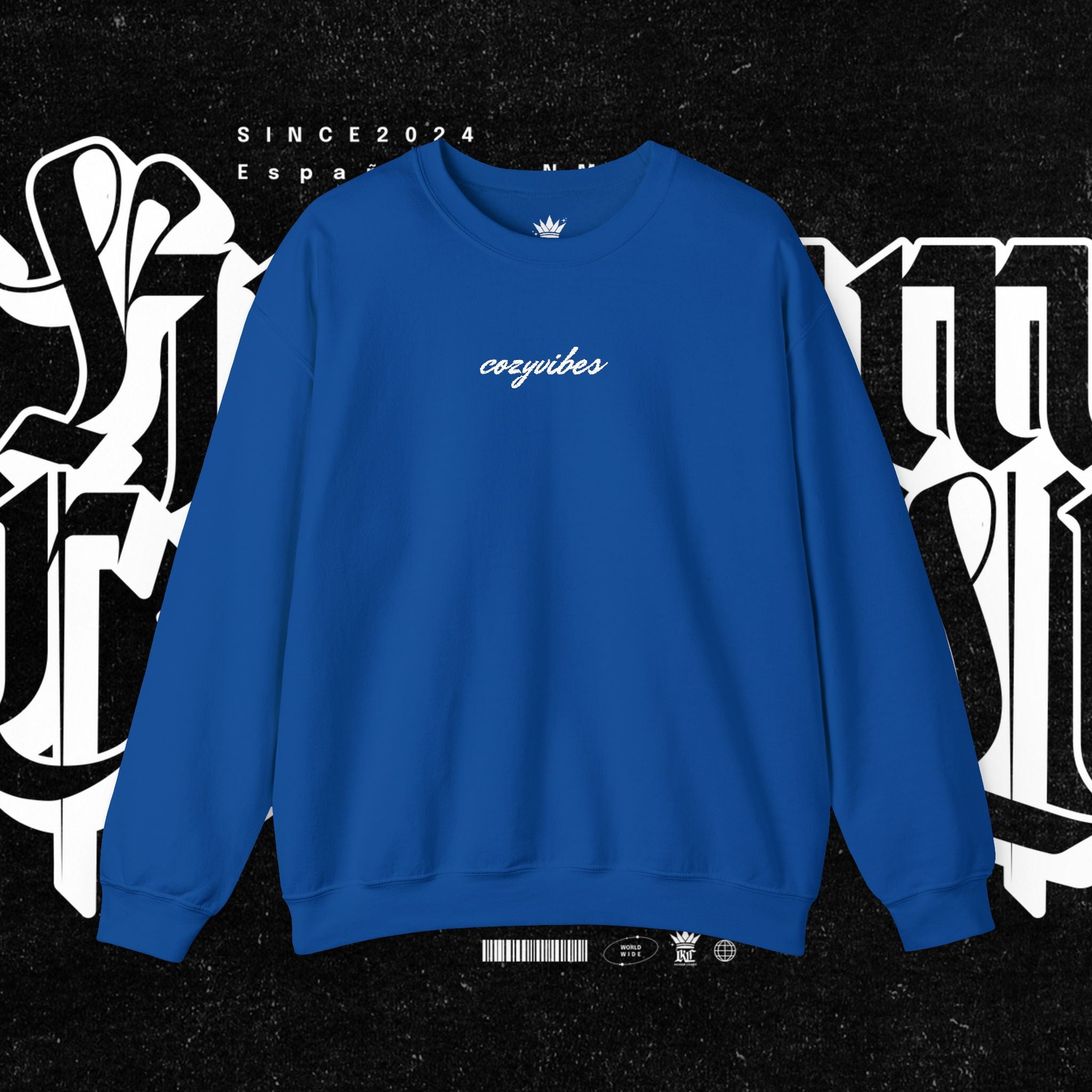 Cozy Vibes Embroidery Sweatshirt