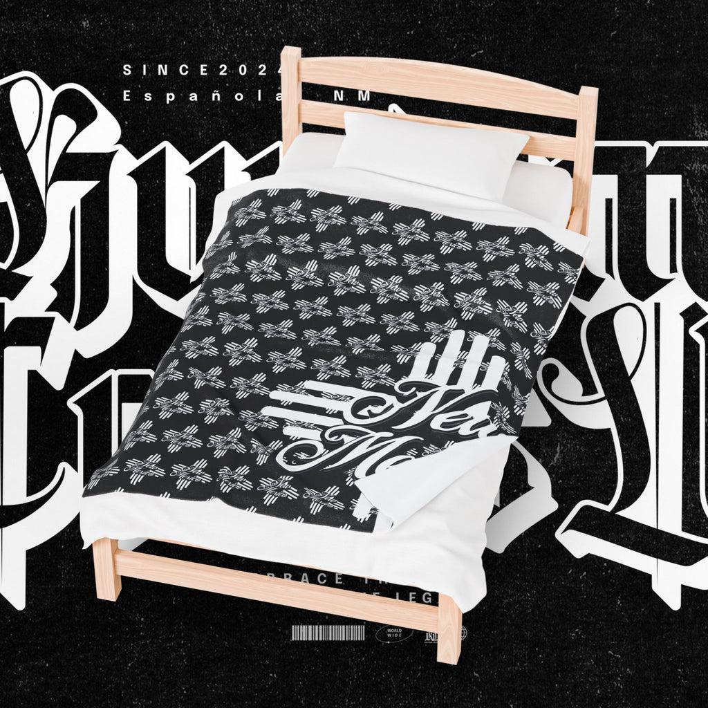 New Mexico Velveteen Plush Blanket