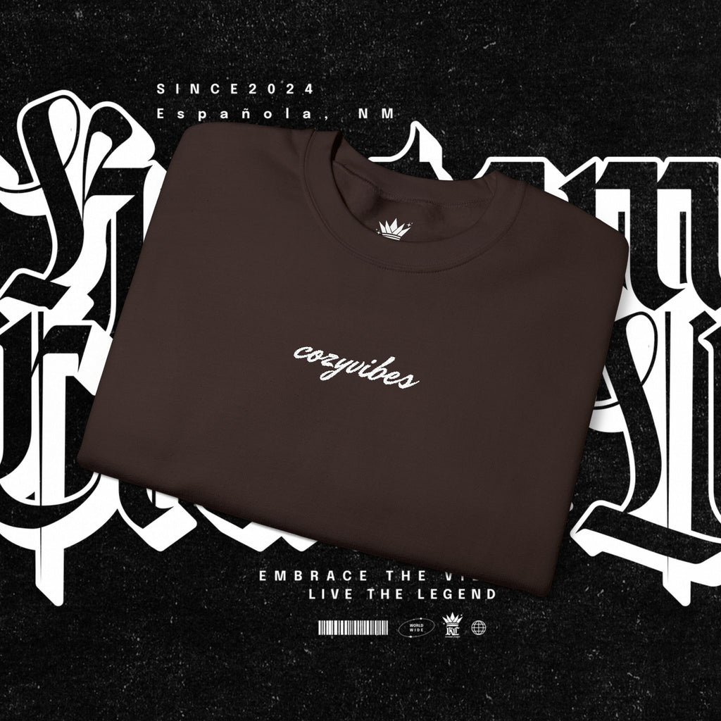 Cozy Vibes Embroidery Sweatshirt