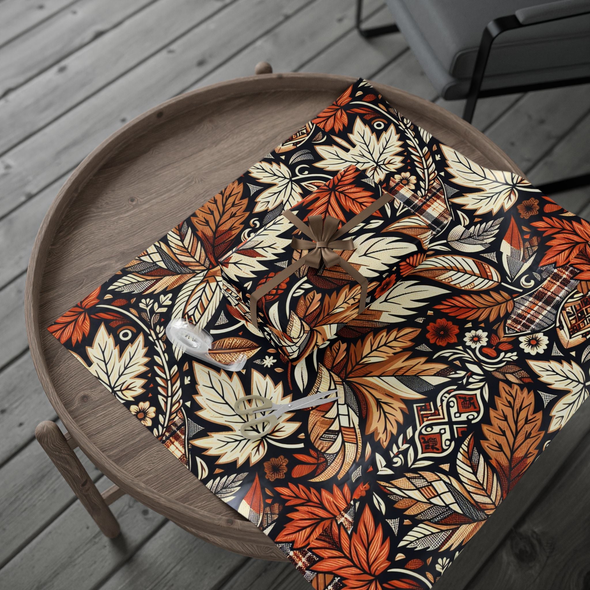 Fall Camo Wrapping Paper