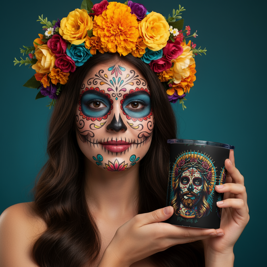 Jesucristo Day of the Dead Tumbler