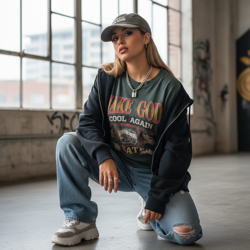 Make God Cool Again Vintage Corduroy Embroidery Cap