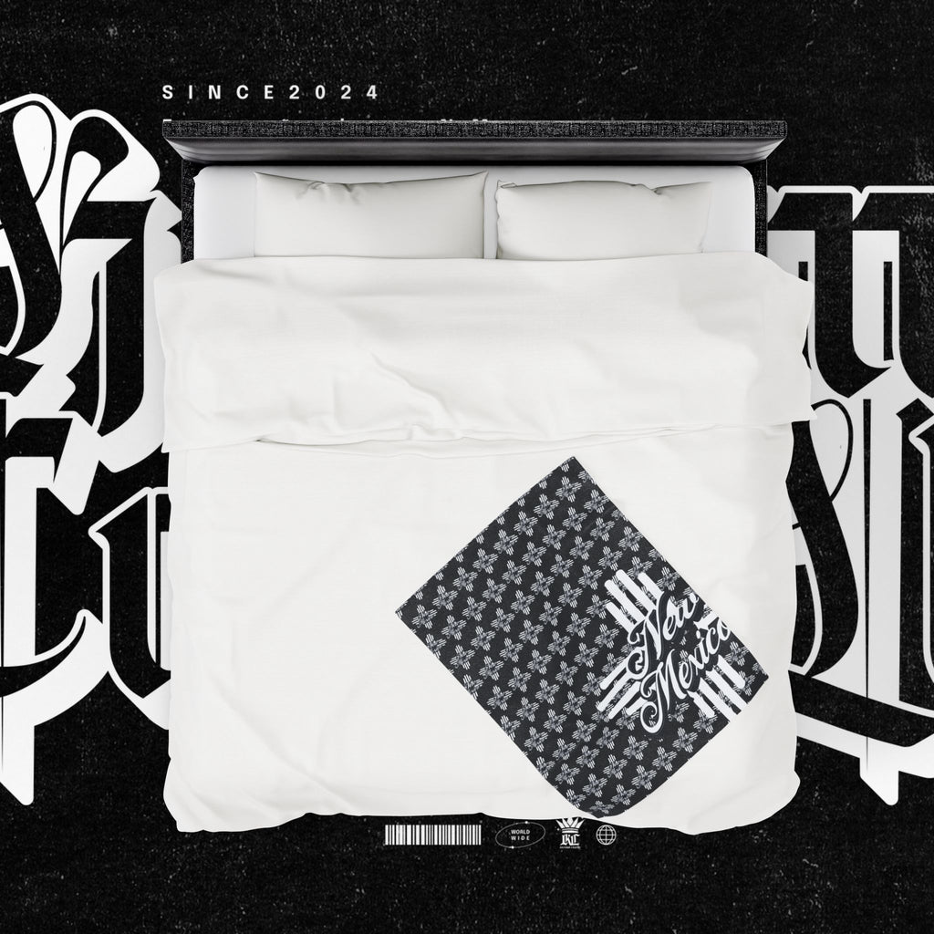 New Mexico Velveteen Plush Blanket