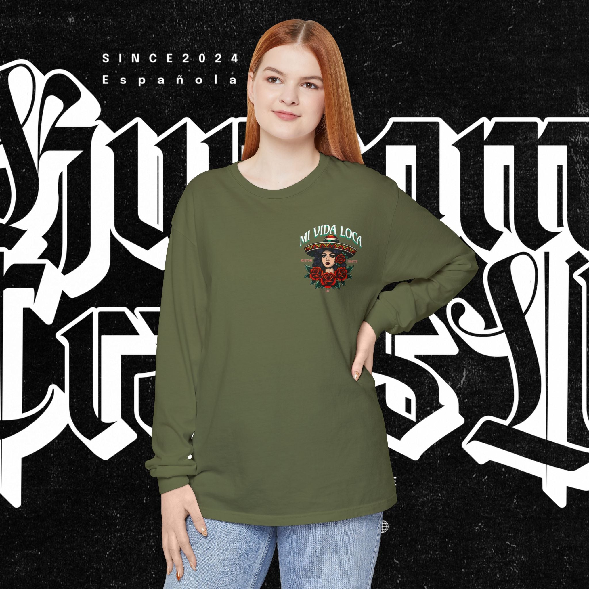 Mi Vida Loca - Long Sleeve T-Shirt (BACK PRINT)