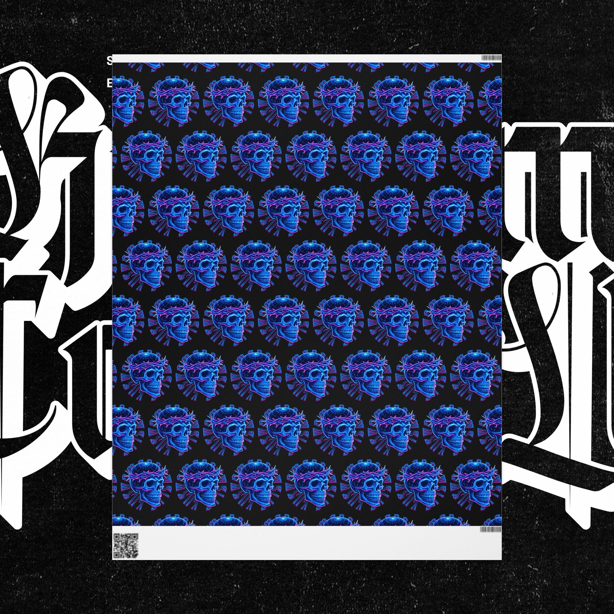 Neon Crown of Thorns — Wrapping Paper