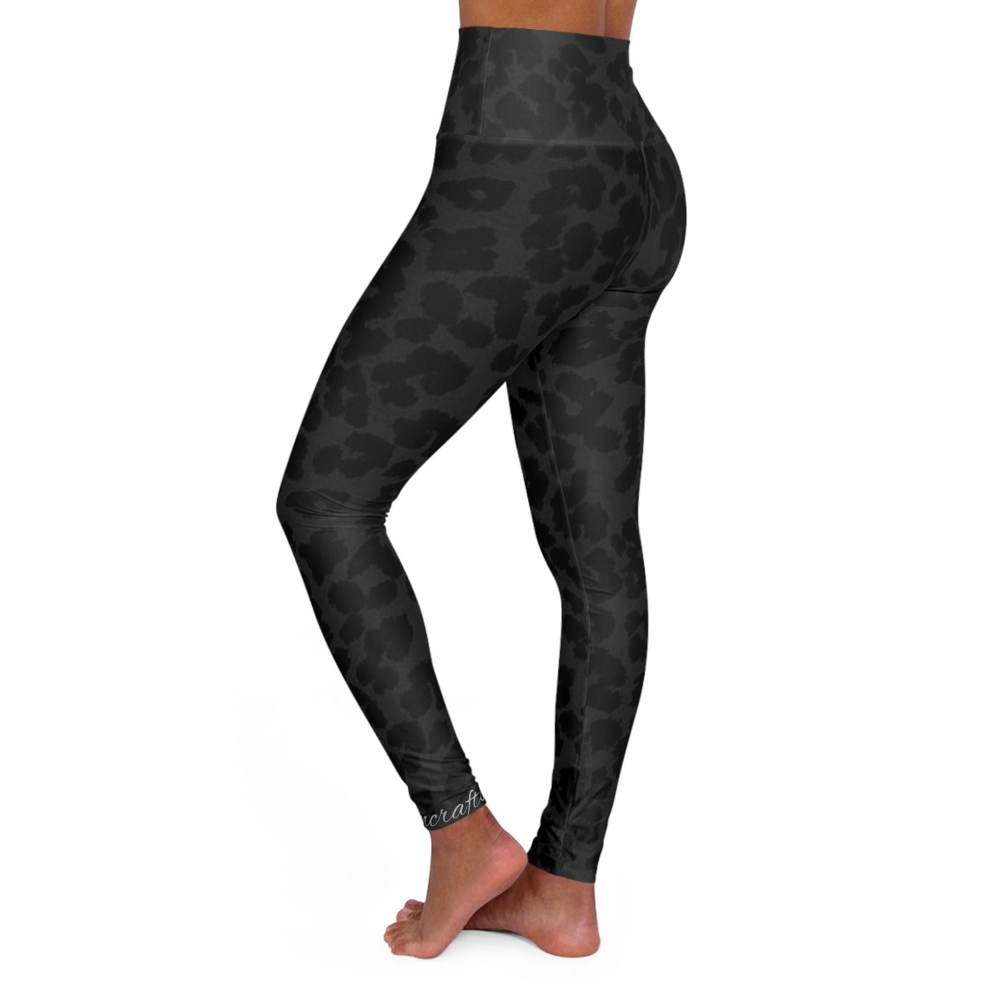 Black Cheetah - High Waisted Yoga Leggings