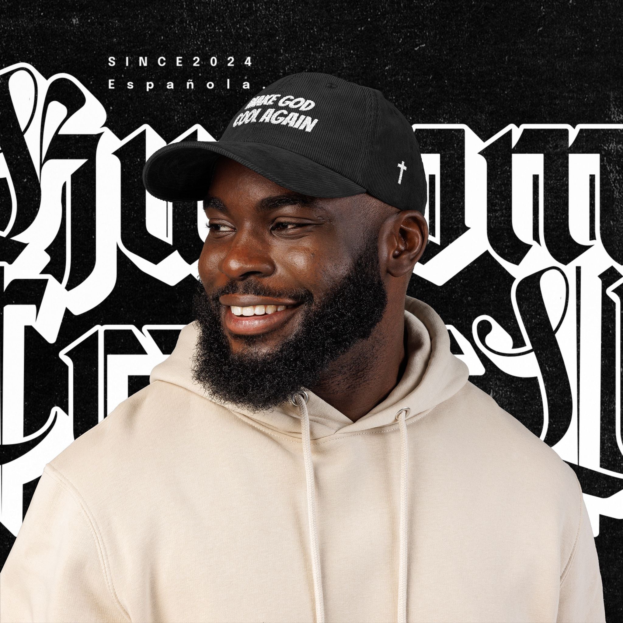 Make God Cool Again Vintage Corduroy Embroidery Cap