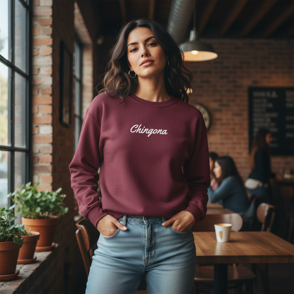Chingona - Embroidery Sweatshirt