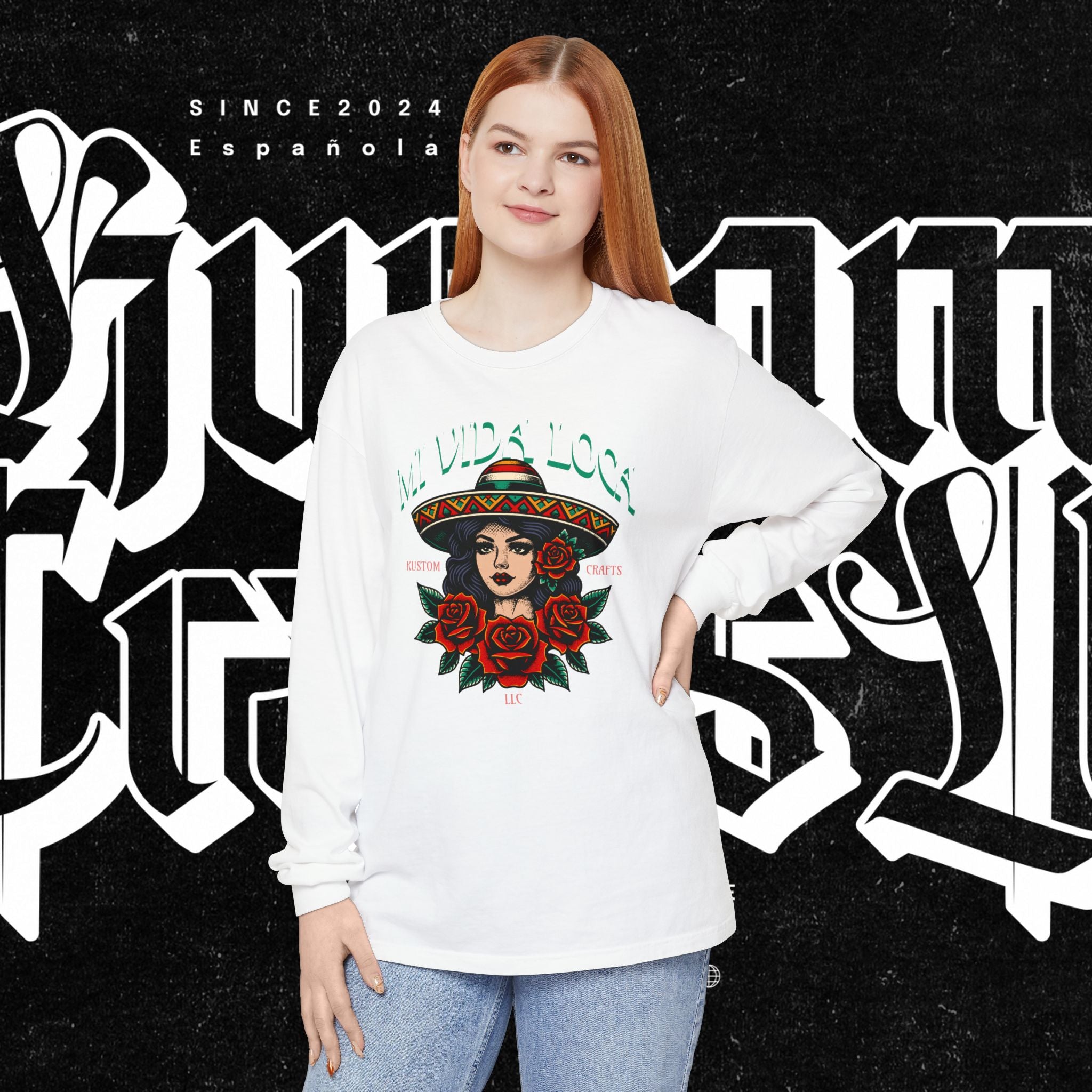 Mi Vida Loca - Long Sleeve T-Shirt (FRONT PRINT)
