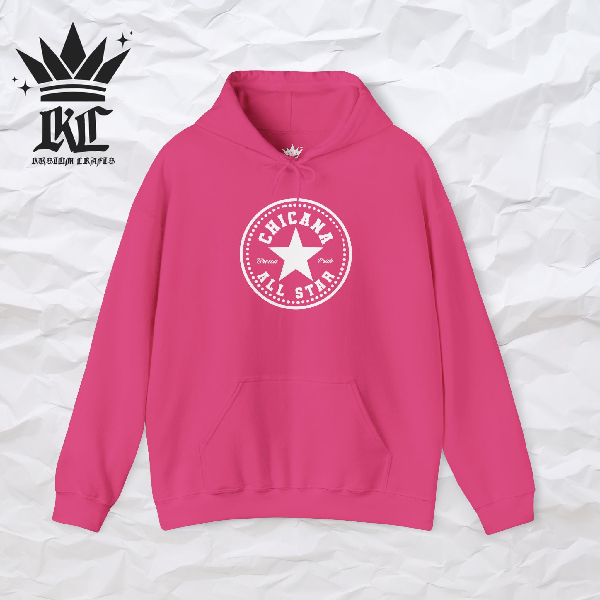 Chicana All Star Hoodie — Vintage Latina Pride Sweatshirt