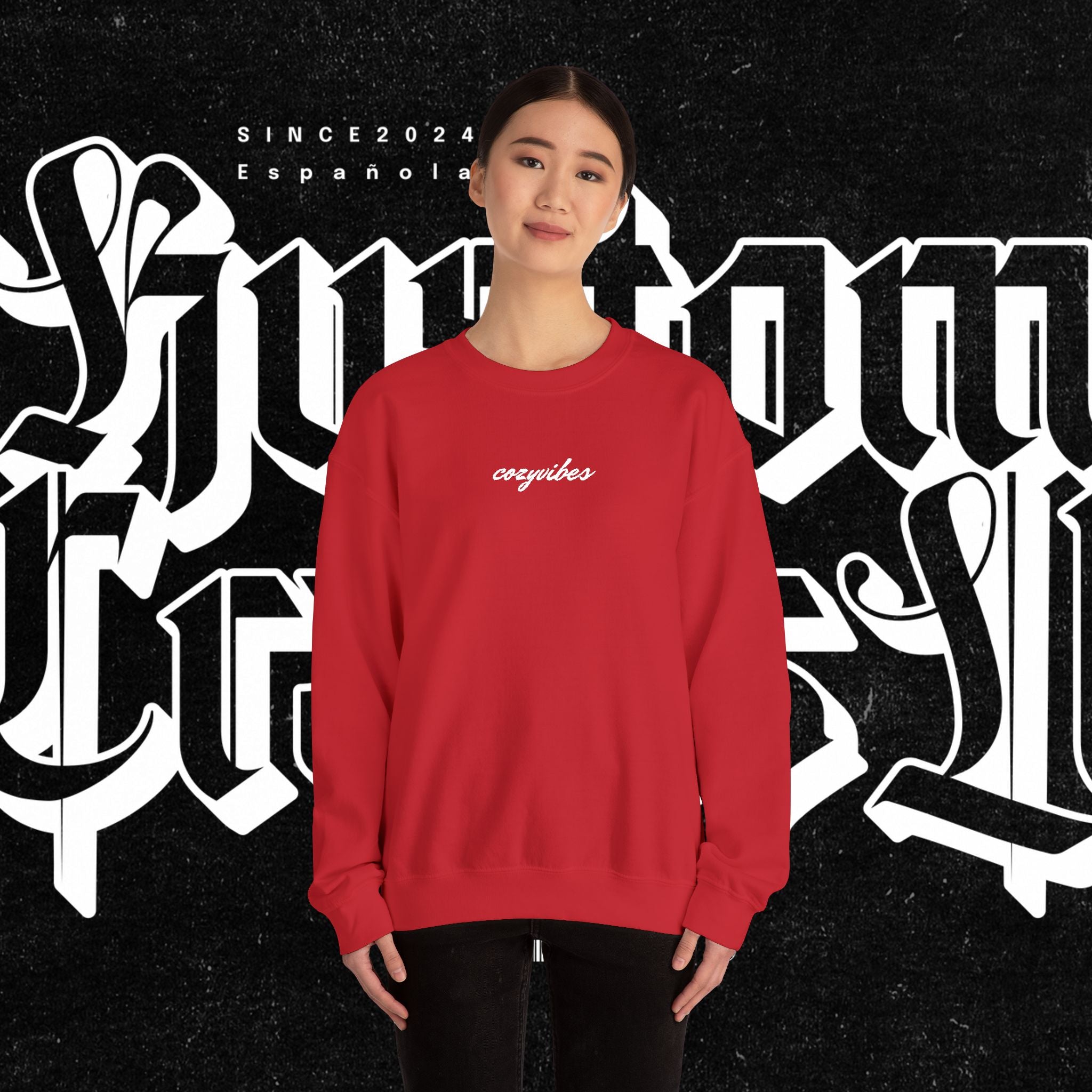 Cozy Vibes Embroidery Sweatshirt