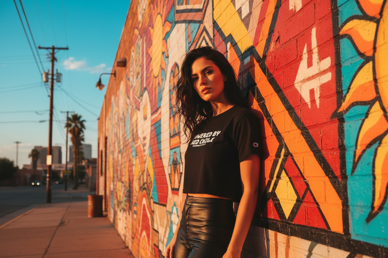 Black Cropped Tee - Urban Style